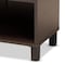 Baxton Studio Rossin Modern Dark Brown Finished Wood 2-Door Entryway Shoe Storage Cabinet with Bottom Shelf 182-11687-Zoro - alternate 10